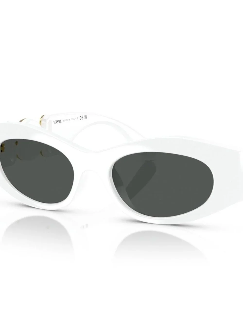 NEW VERSACE VE4480U 314/87 WHITE GREY SUNGLASSES 51-18-140 AUTHENTIC - Picture 2 of 7